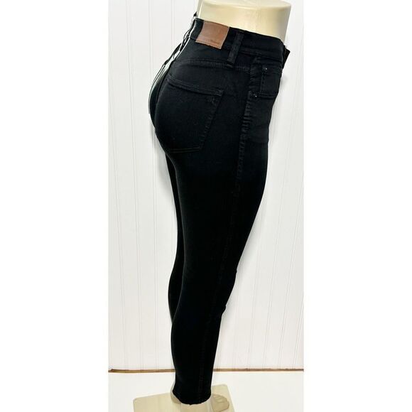 Madewell Women's 10" High Riser High Rise Skinny Skinny Jeans Black‎ 24 - Picture 3 of 15
